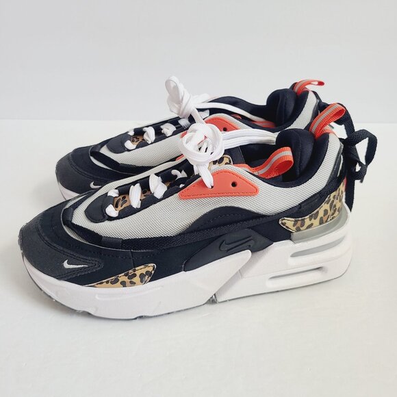 NEW Nike Womens Air Max Furyosa Leopard Shoes DH5104-002 Size 7 Black Brown